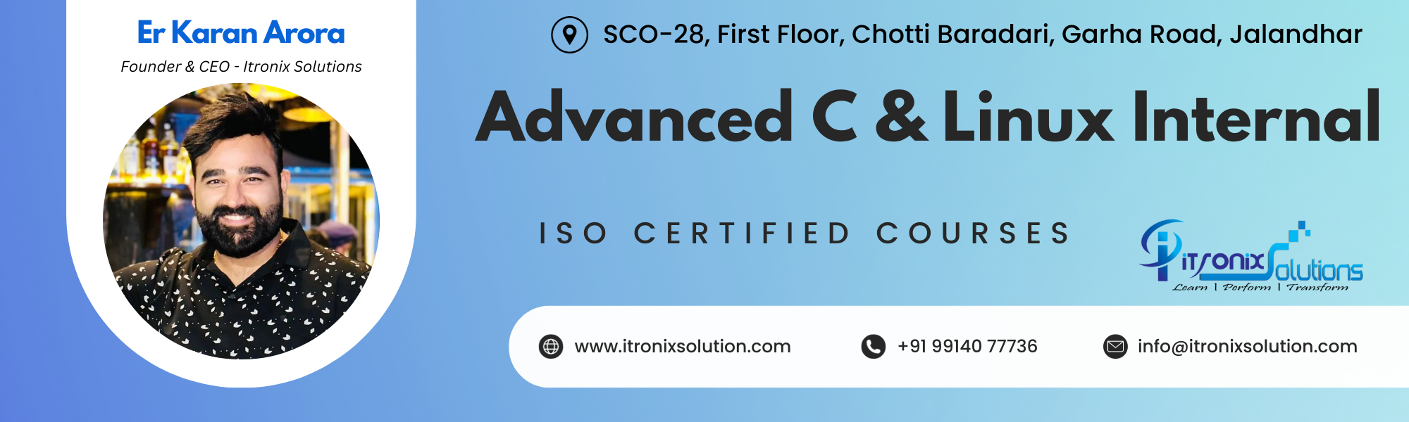 Best Advanced C & Linux Internal Course Training in Jalandhar